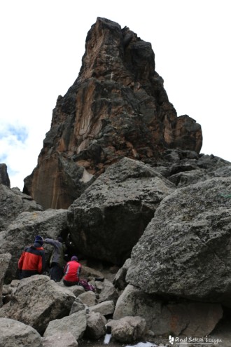 キリマンジャロ登山3日目、バランコキャンプに向けて出発